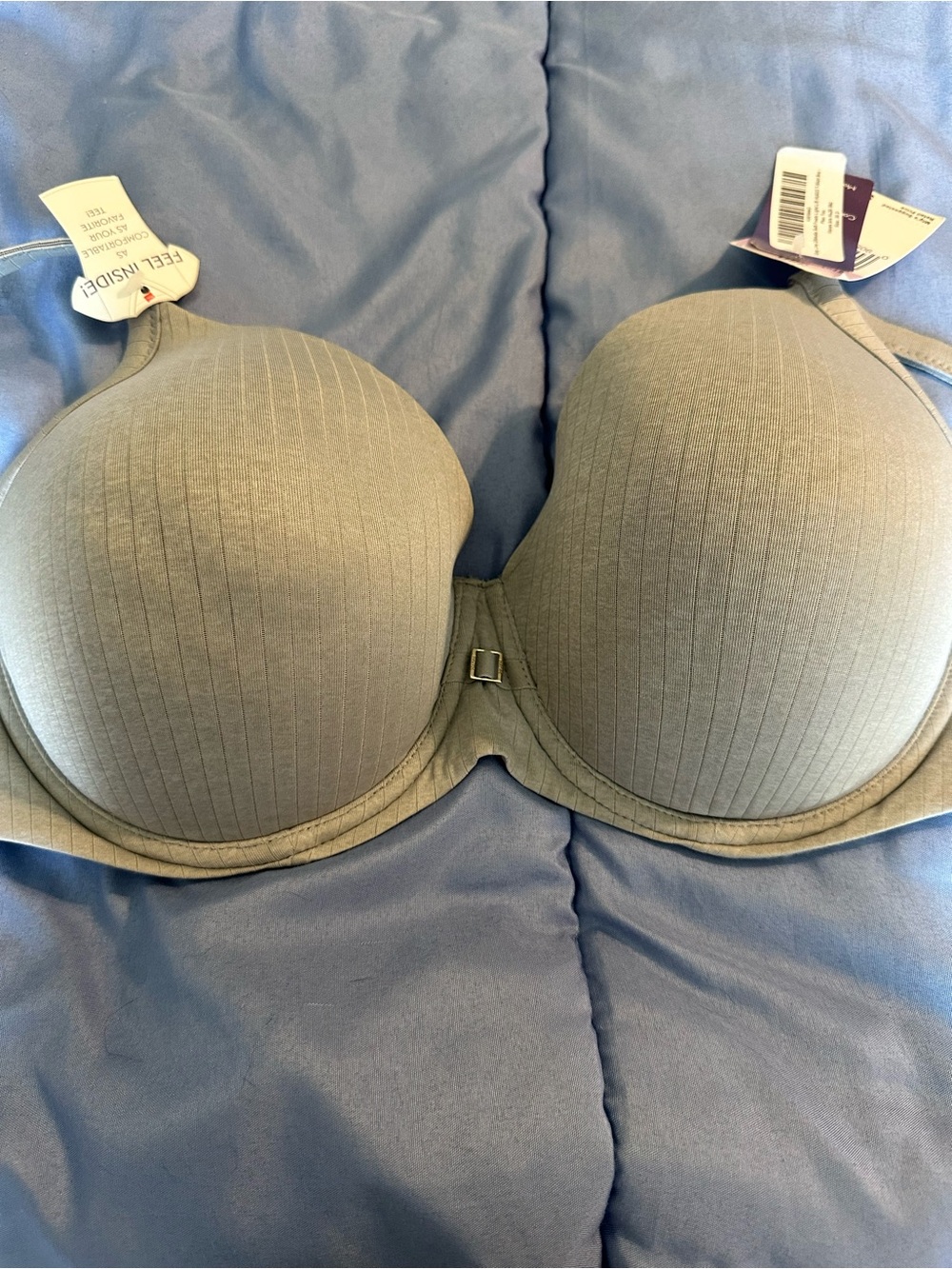 Hanes Gray Seamless T-Shirt Bra